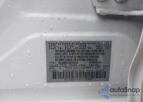 2022 Nissan Sentra Sv Xtronic Cvt из США, поврежденный, VIN 3N1AB8CV7NY225052